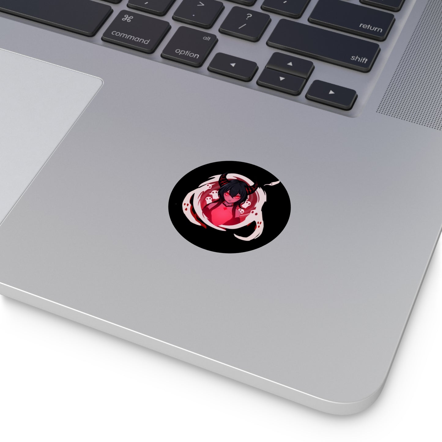 The Red Demon Collection Round Vinyl Stickers